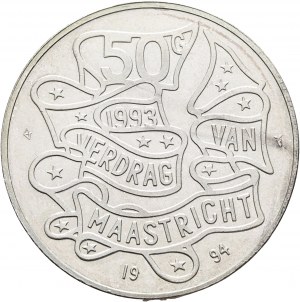 50 Gulden 1994 BEATRIX 1 st Anniversary Maastricht Treaty
