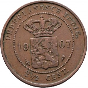 Indonésie 2 ½ Cent 1907 WILHELMINA