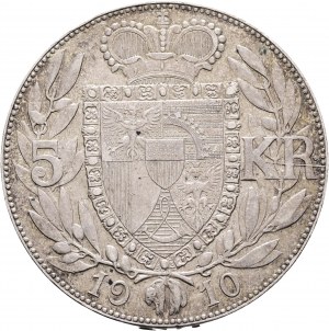 5 Kronen 1910 Fürst JOHANN II. Patina