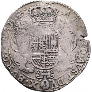 1 Ducaton 1648 PHILIPPE IV. Espagnol Pays-Bas-Brabant deuxième buste Bruxelles