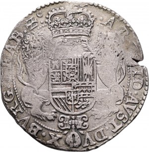 1 Ducaton 1648 PHILIPPE IV. Espagnol Pays-Bas-Brabant deuxième buste Bruxelles
