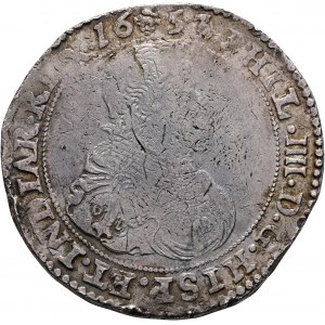 1 Ducaton 1653 FILIPPO IV. Paesi Bassi spagnoli, Brabante secondo busto Bruxelles