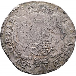 1 Dukat 1653 Filip IV. Niderlandy Hiszpańskie, Brabancja, drugie popiersie Bruksela