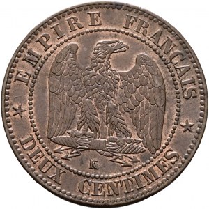 2 Centesimi 1862 K NAPOLEONE III. Bordeaux