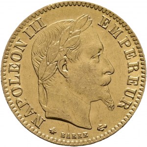 10 Francs 1865 A NAPOLEON III. Paris