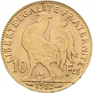 10 frankov 1912 Tretia republika Paríž