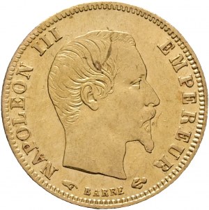 Zlato 5 frankov 1856 A NAPOLEON III. Ruka