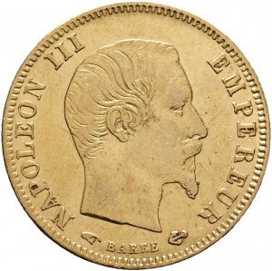 Gold 5 Francs 1858 A NAPOLEON III. Hand