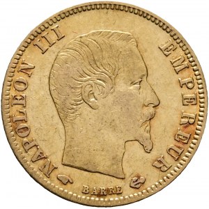 Złote 5 franków 1859 A NAPOLEON III. Ręka