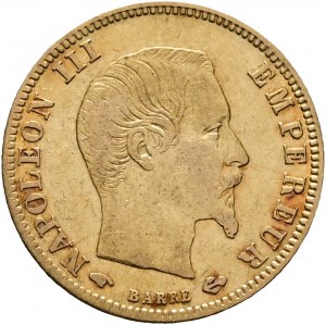Zlato 5 frankov 1859 A NAPOLEON III. Ruka