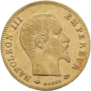 Oro 5 Franchi 1859 BB NAPOLEONE III. Vola