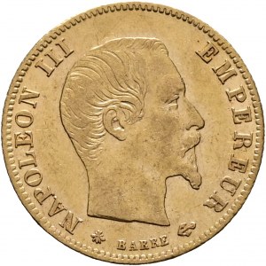 Oro 5 Franchi 1860 A NAPOLEONE III. Vola