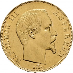 Gold 50 Francs 1857 A NAPOLEON III. Hand