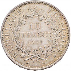 10 frankov 1967 Piata republika