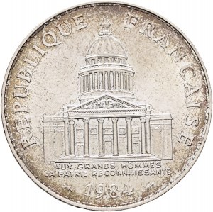 100 Francs 1984 Argent Panthéon Cinquième république frappeur Emile Rousseau