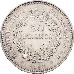 50 frankov 1977 Hercule Piata republika