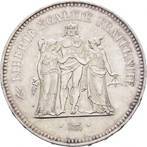 50 franków 1977 Herkules Piąta Republika
