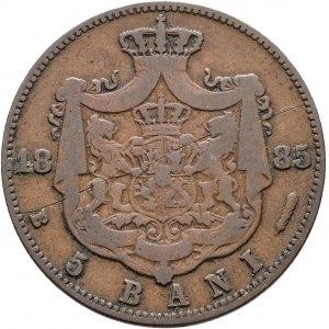 6 Bani 1885 B Kingdom CAROL I.