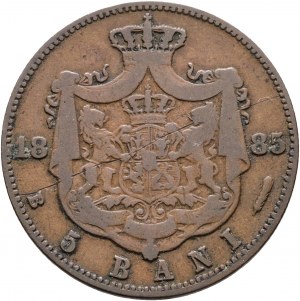 6 Bani 1885 B Kráľovstvo CAROL I.