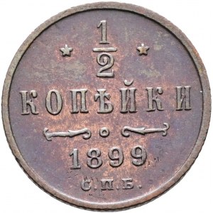 1/2 Kopeck 1899 SPB Petrohrad Mikuláš II.
