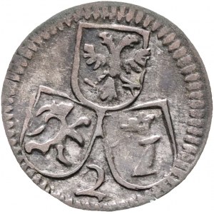 2 Pfennigs ND JOSEPH BENEDICT von ROST 1728-54 Bishopric CHUR one-sided R!