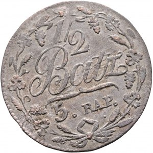 ½ Batzen/5 Rappen 1817 Kanton VAUD