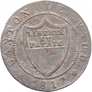 ½ Batzen/5 Rappen 1817 Kanton VAUD