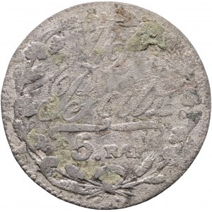 ½ Batzen/5 Rappen 1807 Canton VAUD