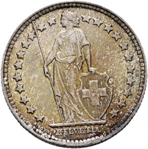 ½ Franc 1952 Helvetia in piedi