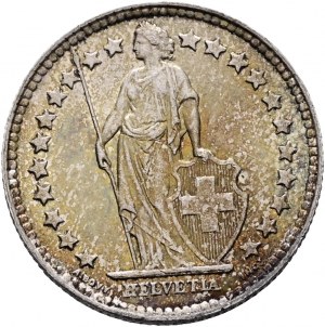 ½ Franc 1952 Helvetia stehend