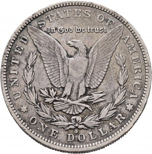 1 dolár 1887 O MORGAN Dolár hrana