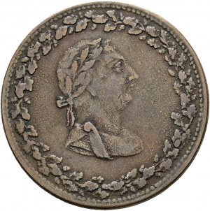 ½ Penny Tiffin Token - Copper LOWER CANADA