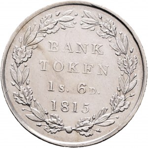 Banque TOKEN 1 Shilling 6 Pence 1815 GEORGE III.