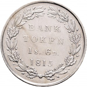 Bank TOKEN 1 Shilling 6 Pence 1815 GEORGE III.
