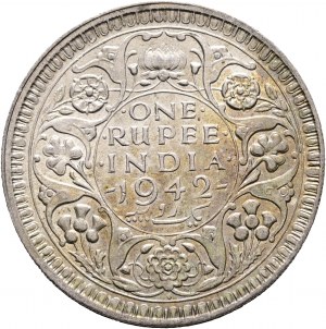 1 Rupee 1942 GEORGE VI. Bombay