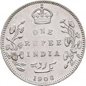 1 rupia 1906 EDWARD VII. Calcutta