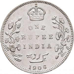1 rupia 1906 EDWARD VII. Kalkuta