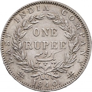 1 Roupie 1840 VICTORIA Bombay 35 baies