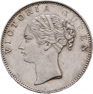 1 Rupee 1840 VICTORIA Bombay 19 berries and large diamonds