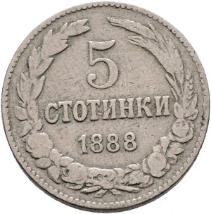 5 Stotinki 1888 FERDINAND I.