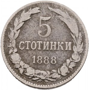 5 Stotinki 1888 FERDINAND I.