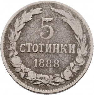 5 Stotinki 1888 FERDINAND I.