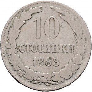 10 Stotinki 1888 FERDINAND I.