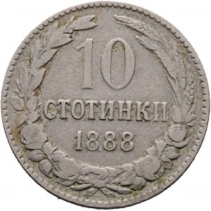 10 Stotinki 1888 FERDINAND I.