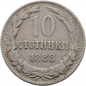 10 Stotinki 1888 FERDINAND I.