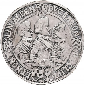Sasko-Altenburg 1 Thaler 1624 WA Ján FilipI.,FridrichVIII.,Ján ViliamIV.,Fridrich Viliam, Saafeld