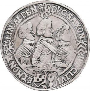 Saxe-Altenbourg 1 Thaler 1624 WA Jean Philippe I, Frédéric VIII, Jean Guillaume IV, Frédéric Guillaume, Saafeld