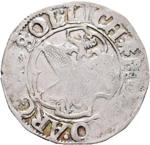 Solms-Lich 2 Kreuzers 1591 RUDOLPH II., Count Eberhardt