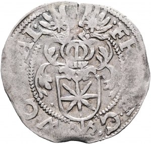 Waldeck 2 Kreuzers 1591 RUDOLPH II, Conte FRANCIS III.