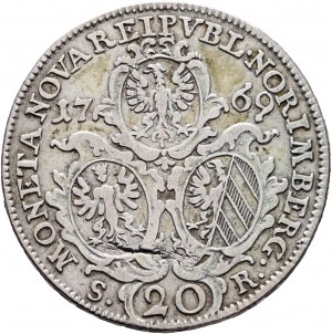 Nürnberg 20 Kreuzer 1769 SR Wolne miasto RR!